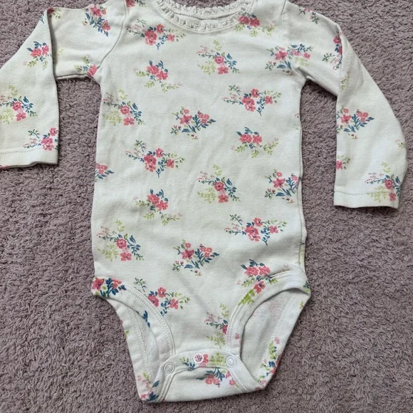 Baby Girl Clothing Bundle 5pc Carter’s Burt’s Bees Gerber 6-12 Months - Picture 2 of 11